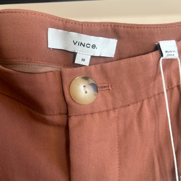 Vince terracotta culottes wide leg pants capris NWT size 10 - Picture 4 of 4